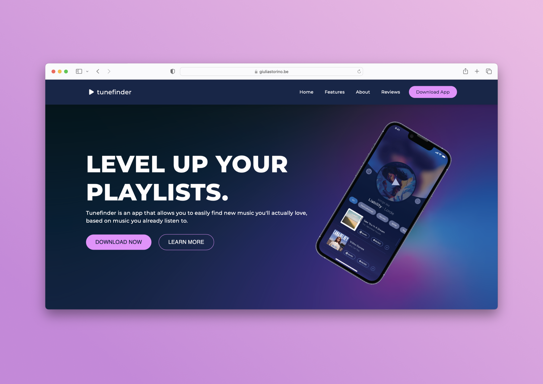 Tunefinder project